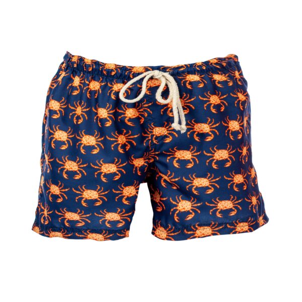 Navy blue crabs swim shorts