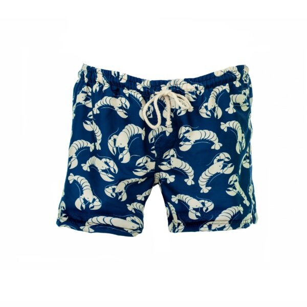 Navy Blue Lobster Swim Shorts