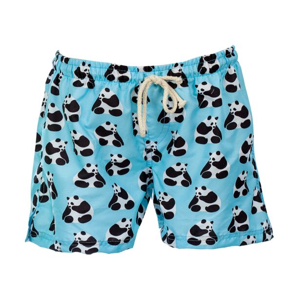 Light blue panda swim shorts