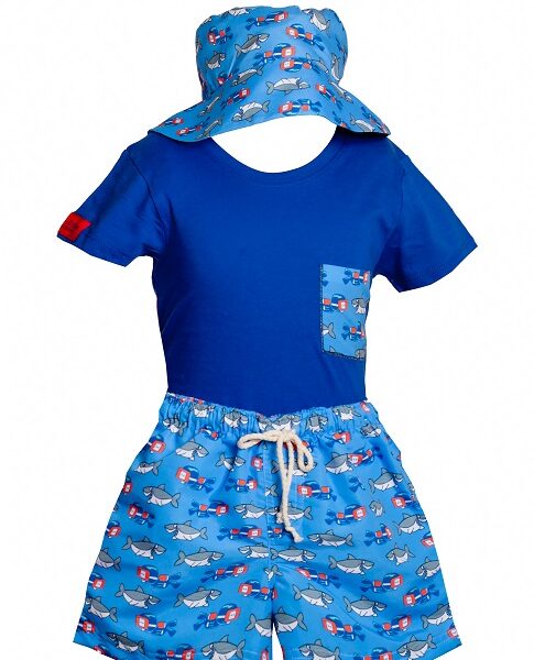 Boy’s Blue Shark Swim Short